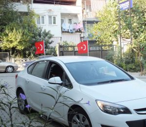 FLAMALI KONVOY ARAÇ TÜRK BAYRAĞI